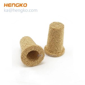 出廠價供應(yīng)高壓高溫黃銅青銅燒結(jié)多孔濾油器濾芯濾杯