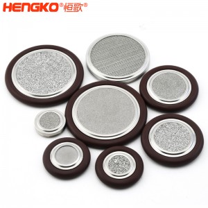 恒歌不銹鋼316L真空卡環(huán)濾芯耐高溫透氣均勻耐壓，工業(yè)衛(wèi)生級不銹鋼濾片過濾器