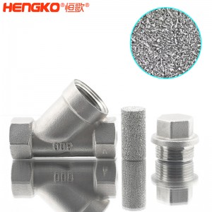 恒歌定制316L粉末燒結(jié)不銹鋼Y型過濾器耐腐蝕易清洗，用于化工行業(yè)