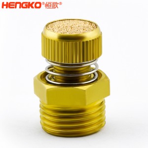廠家批發(fā)HSD型可調(diào)節(jié)青銅消聲消音器多規(guī)格耐高溫消音降噪，用于電磁閥氣動靜音器接頭