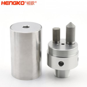 316不銹鋼樣氣過濾器耐高壓高強(qiáng)度易清洗，用于污水管道氣體檢測分析高溫氣體取樣探頭過濾器