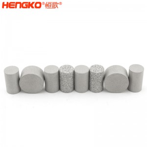 按需定制316L燒結(jié)不銹鋼濾柱_氣動閥門控制平衡塞防爆不銹鋼過濾器