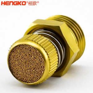 廠家批發(fā)HSD型可調(diào)節(jié)青銅消聲消音器多規(guī)格耐高溫消音降噪，用于電磁閥氣動(dòng)靜音器接頭